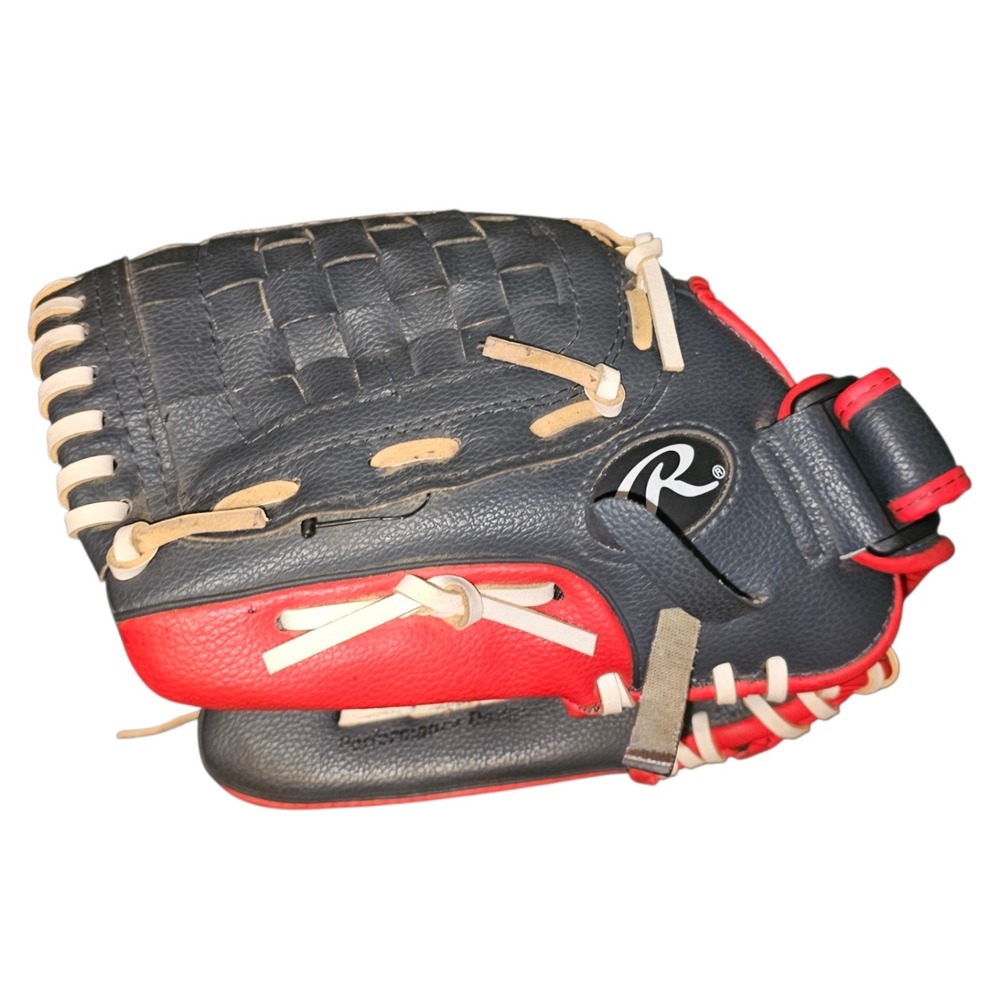 Rawlings Players Series Baseball Glove Youth 11.5" Navy Red Excellent PL115G RHT